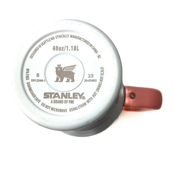 Pink Stanley Quencher Travel Tumbler New Flowstate 40oz Monster Mug - Picture 6 of 9